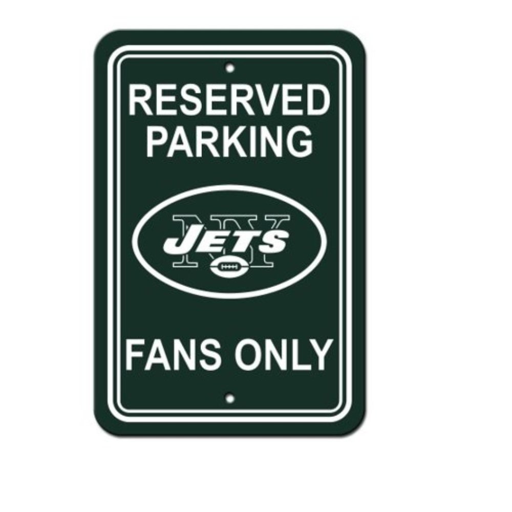 Plastic Parking Sign - Reserved Parking - New York Jets NWT
